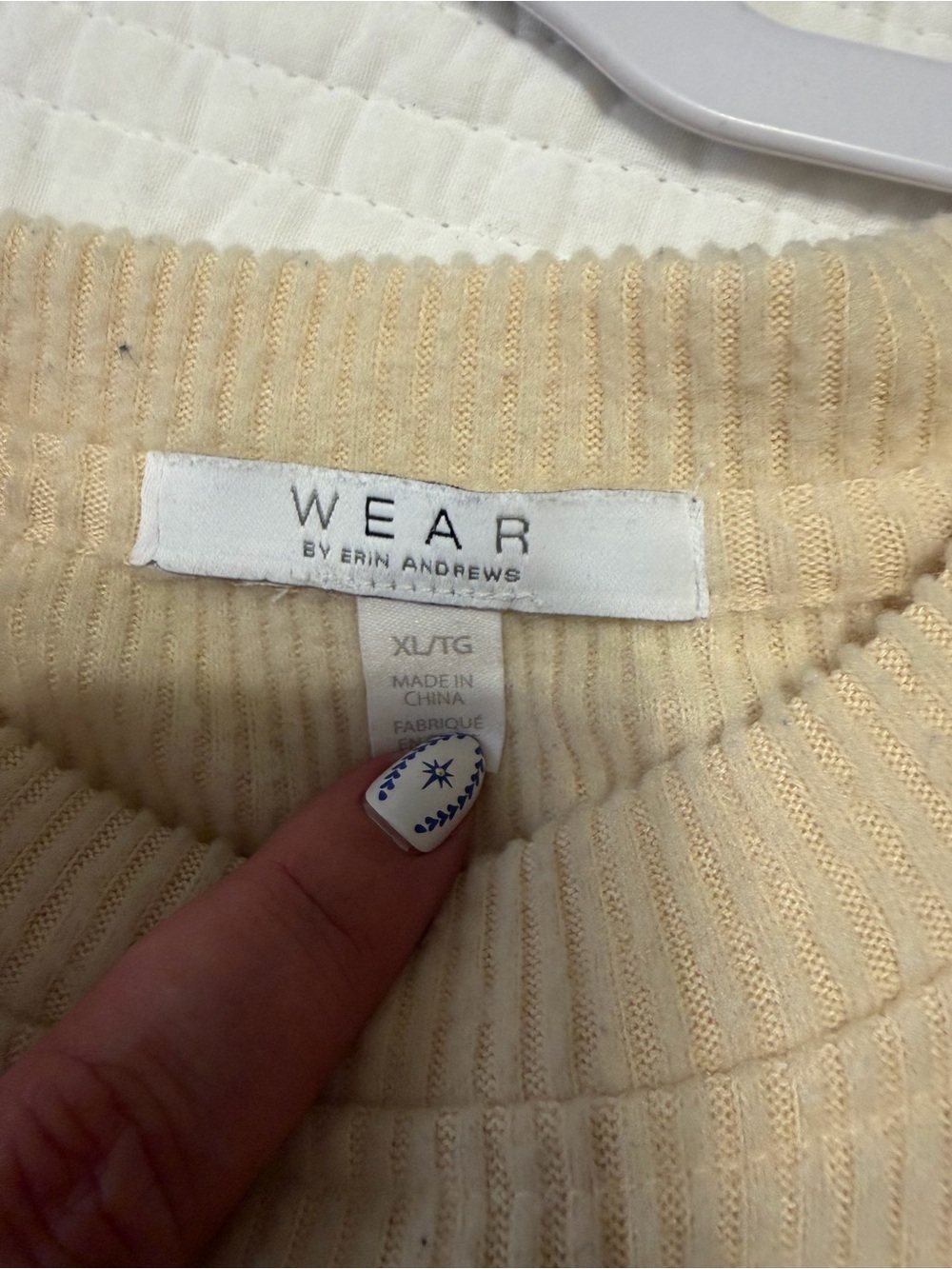 WEAR Volunteers Beige Crewneck Sweatshirt and Matching Pants - Picture 2 of 2